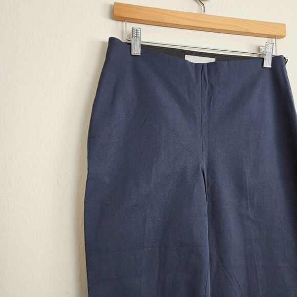 Everlane Navy Blue The Side Zip Stretch Cotton Work Pant - Picture 3 of 13